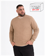 I8114 - Sweater Escote Redondo Fantasía Rombos TALLE ESPECIAL